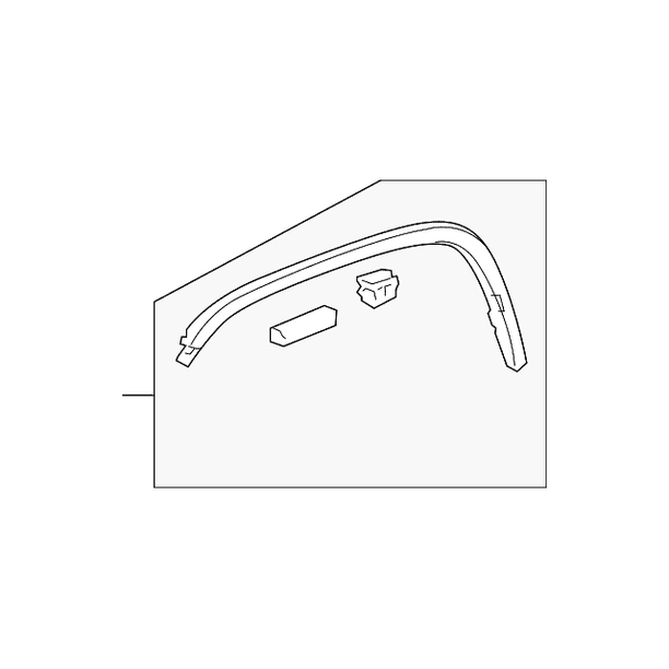Left Genuine Honda 74165-SCV-A50ZA Side Protector Left Genuine Honda 74165-SCV-A50ZA Side Protector